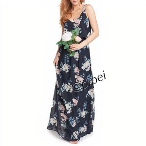 NWT Show Me Your MuMu Kendall Floral Black Gown Maxi Dress in Fleur de Fun XS